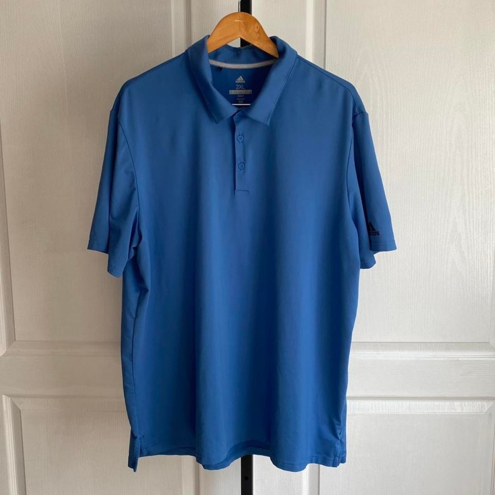Adidas Blue golf polo‎ shirt 2XL